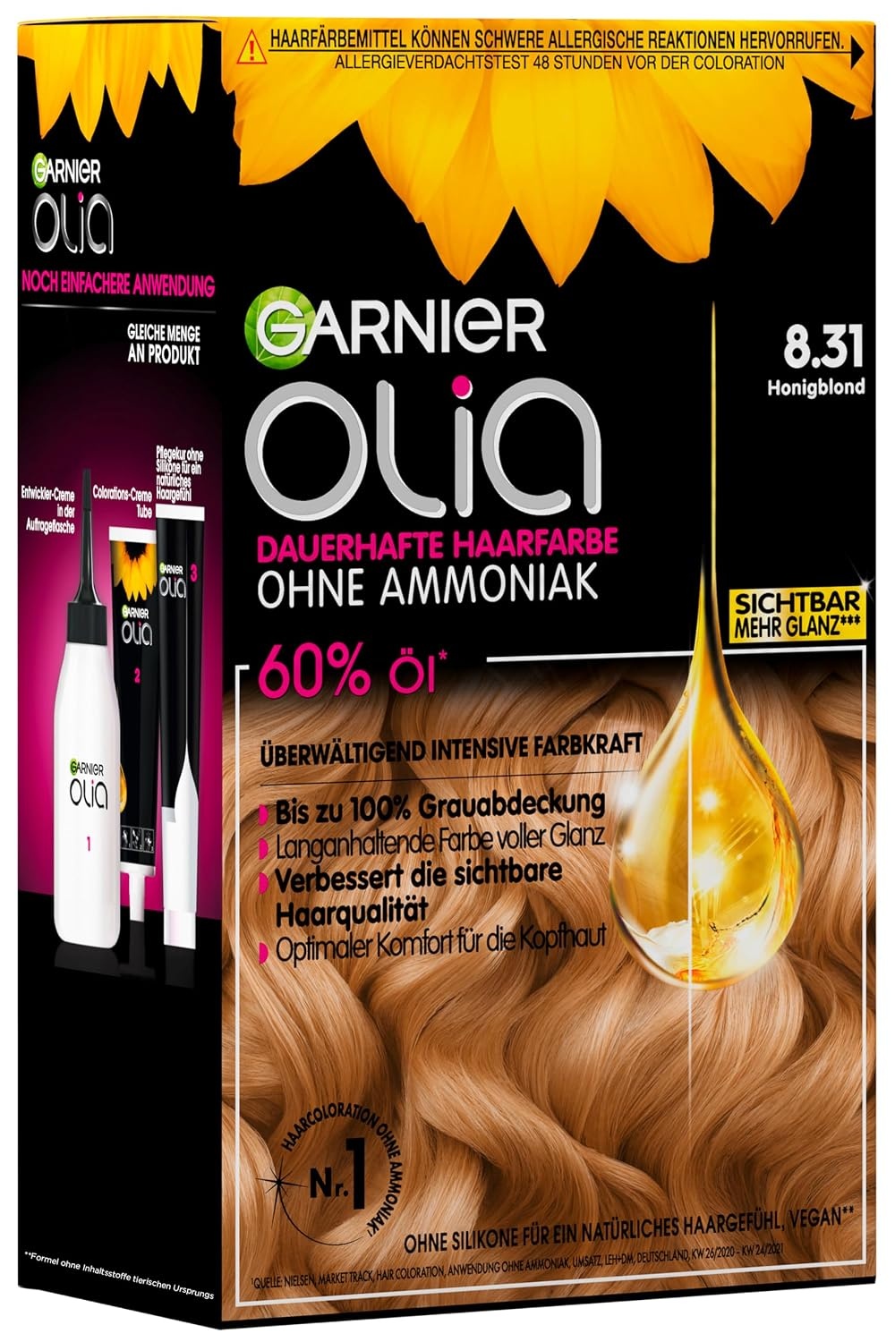 image:imageGarnier Olia 831 Honigblond 3er Pack