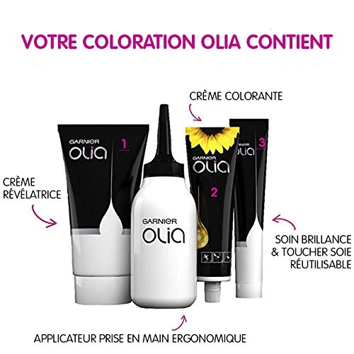 image:imageGarnier Olia Dauerhafte Haarfarbe ohne Ammoniak Mit pflegenden und natrlichen len Vollstndige Grauhaarabdeckung Permanente Coloration Nr 911 Khles Silber 1 StckChtain Clair Fondant