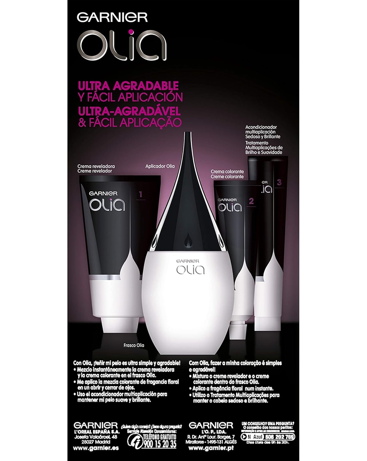 image:imageGarnier Olia Dauerhafte Haarfarbe ohne Ammoniak Mit pflegenden und natrlichen len Vollstndige Grauhaarabdeckung Permanente Coloration Nr 911 Khles Silber 1 Stck722 Bold Neon Pink