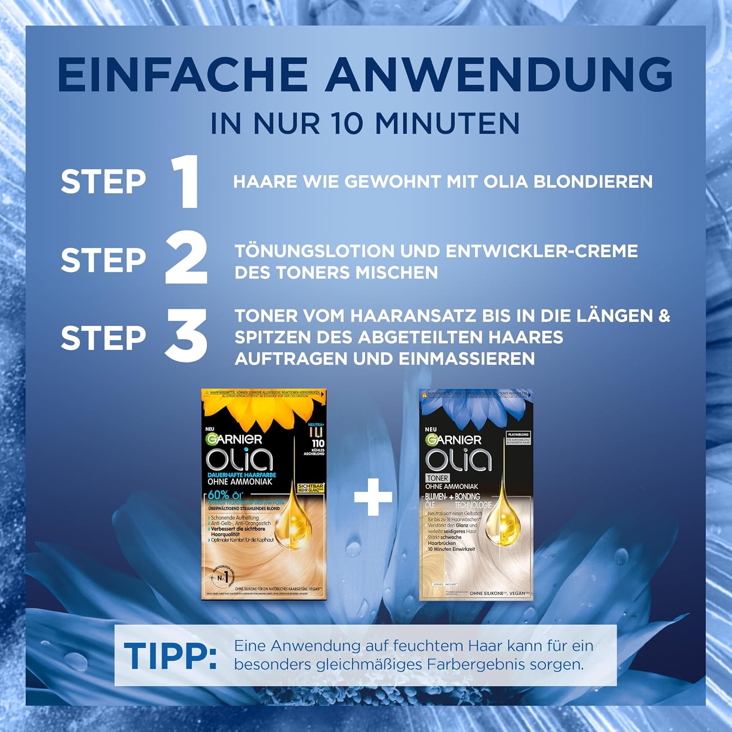 image:imageGarnier Olia Haartnung gegen Gelbstich 91 Khles Blond 1 Stck1001 Platinblond