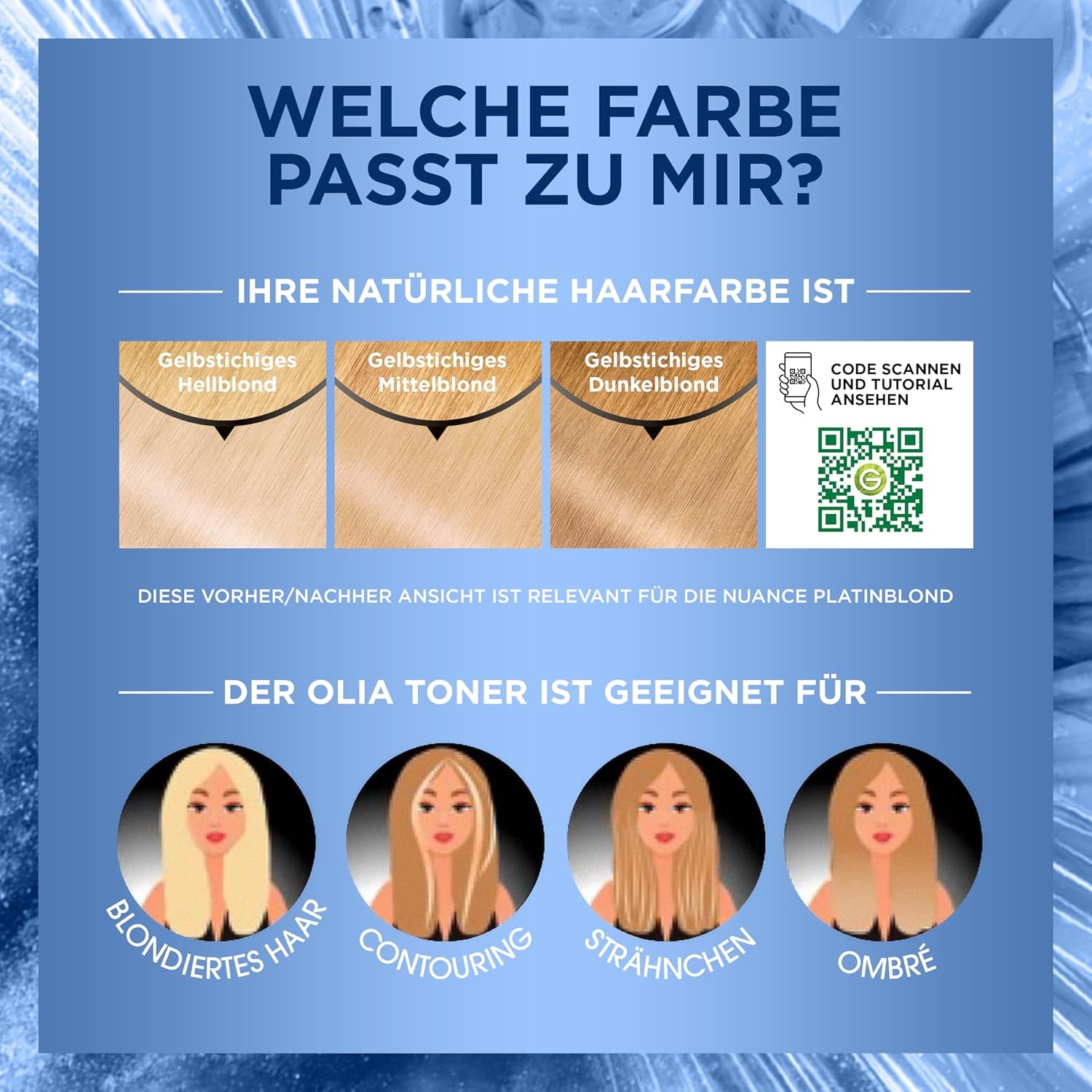image:imageGarnier Olia Haartnung gegen Gelbstich 91 Khles Blond 1 Stck1001 Platinblond