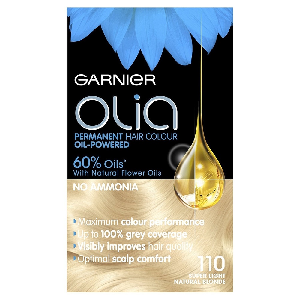 image:imageGarnier Olia Dauerhafte Haarfarbe ohne Ammoniak Mit pflegenden und natrlichen len Vollstndige Grauhaarabdeckung Permanente Coloration Nr 911 Khles Silber 1 Stck110 Super Hellblond