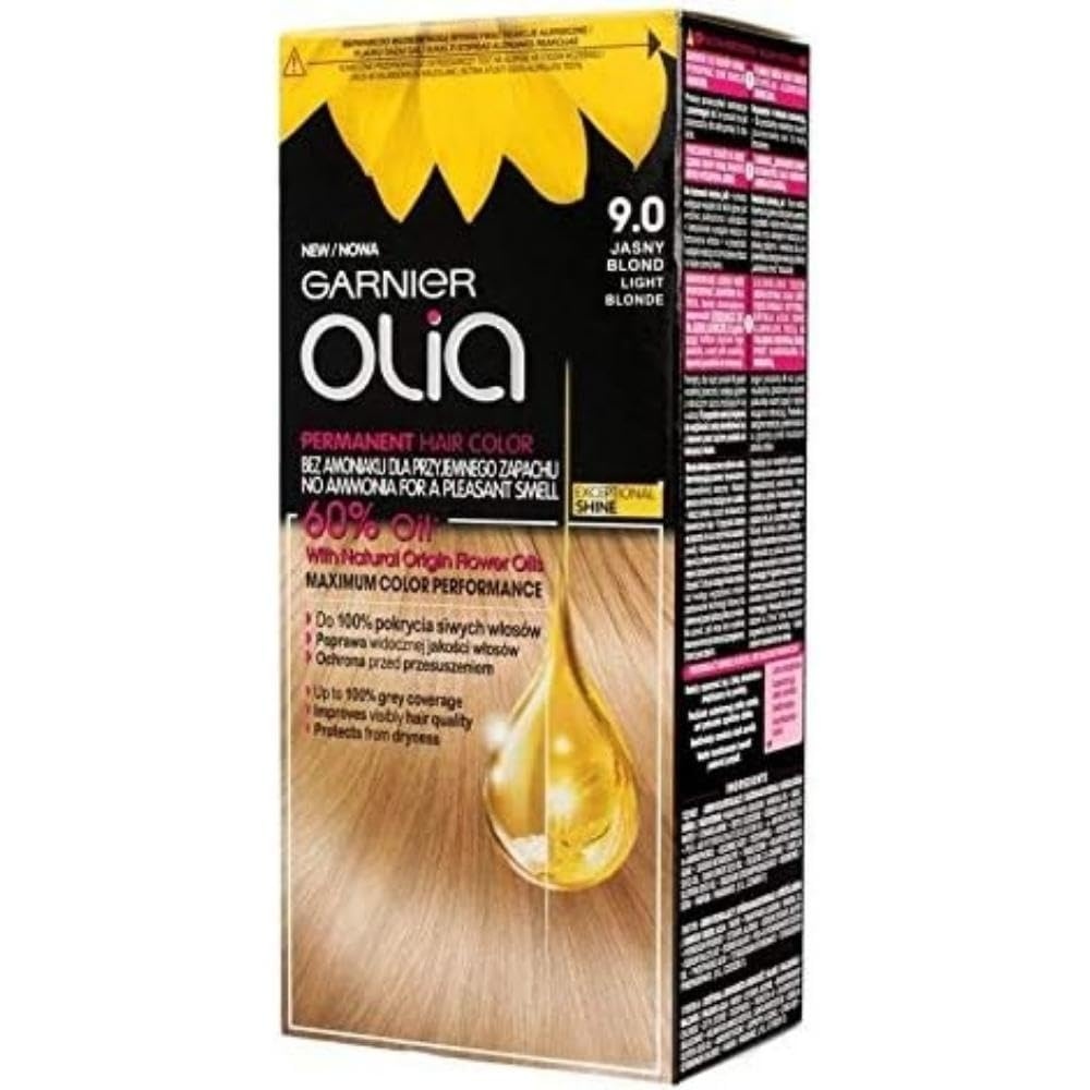 image:imageGarnier Olia Dauerhafte Haarfarbe ohne Ammoniak Mit pflegenden und natrlichen len Vollstndige Grauhaarabdeckung Permanente Coloration Nr 911 Khles Silber 1 Stck90 Hellblond