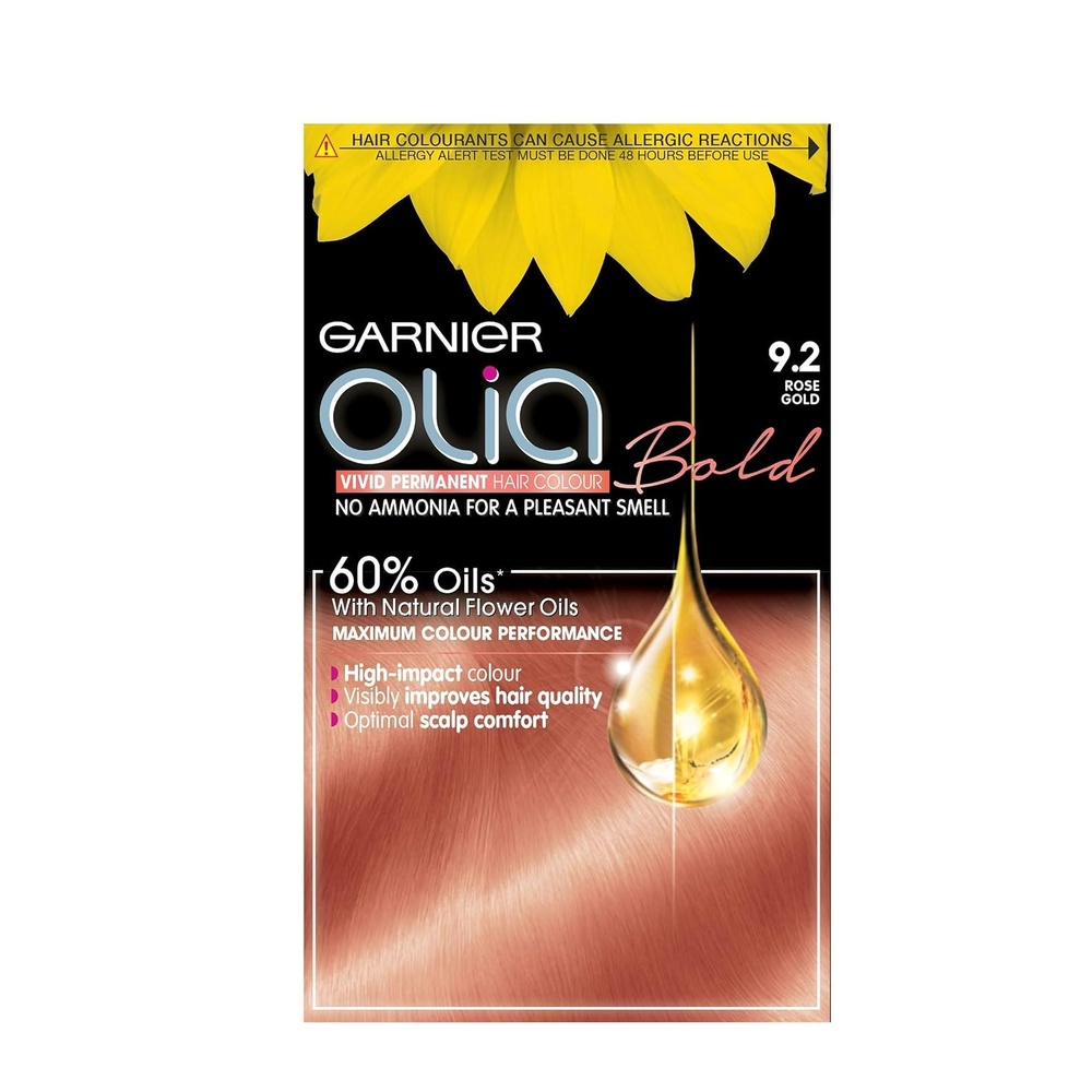 image:imageGarnier Olia Dauerhafte Haarfarbe ohne Ammoniak Mit pflegenden und natrlichen len Vollstndige Grauhaarabdeckung Permanente Coloration Nr 911 Khles Silber 1 StckGold