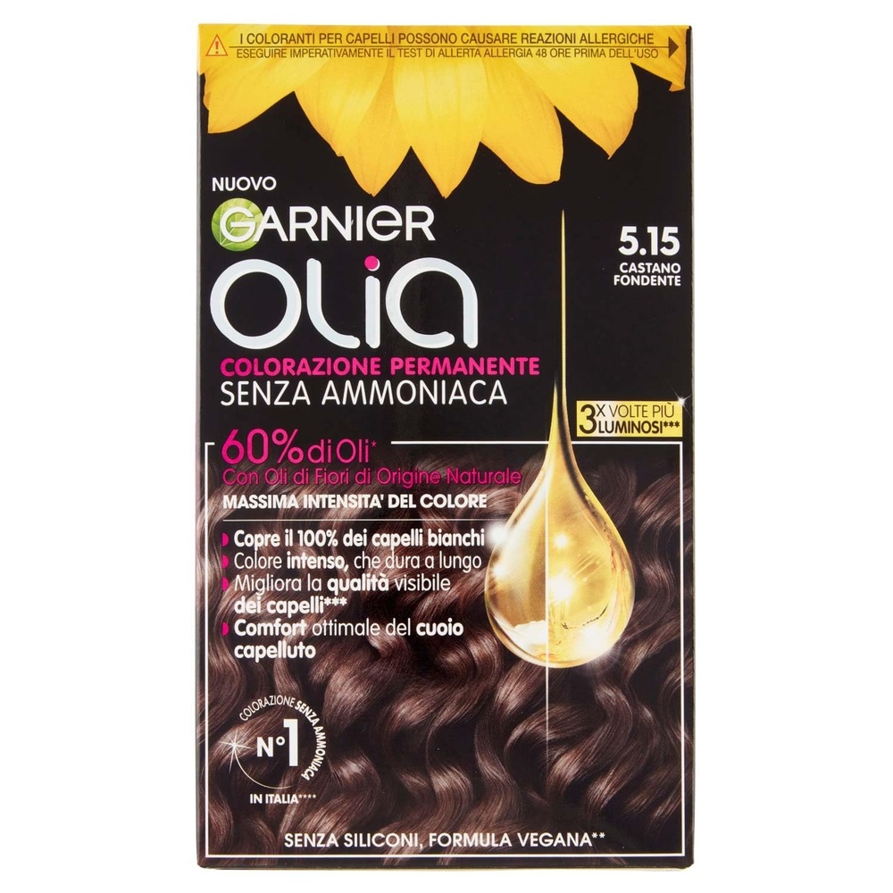 image:imageGarnier Olia Haarfarbe ohne Ammoniak deckt weies Haar GoldbraunDunkelbraun