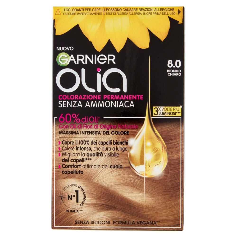 image:imageGarnier Olia Haarfarbe ohne Ammoniak deckt weies Haar GoldbraunHellblond