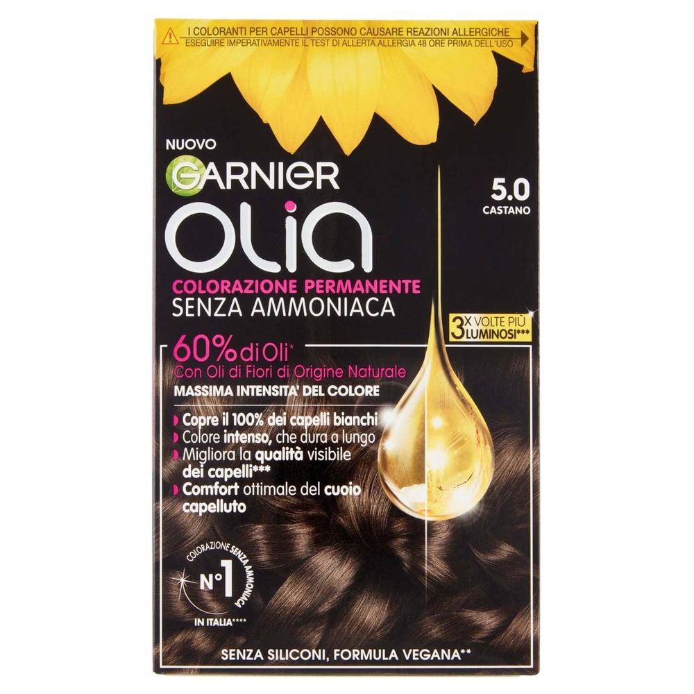 image:imageGarnier Olia Haarfarbe ohne Ammoniak deckt weies Haar GoldbraunKastanienbraun