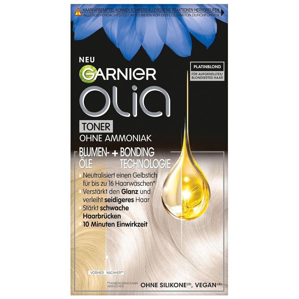 image:imageGarnier Olia Haartnung gegen Gelbstich 91 Khles Blond 1 Stck1001 Platinblond