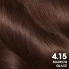 Garnier Olia Dauerhafte Haarfarbe ohne Ammoniak, Mit pflegenden und natürlichen Ölen, Vollständige Grauhaarabdeckung, Permanente Coloration, Nr. 9.11 Kühles Silber, 1 Stück(Marron Glacé (4 15))