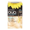 Garnier Olia Dauerhafte Haarfarbe ohne Ammoniak, Mit pflegenden und natürlichen Ölen, Vollständige Grauhaarabdeckung, Permanente Coloration, Nr. 9.11 Kühles Silber, 1 Stück(110 sehr hellblond)