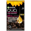 Garnier Olia 5.0 Samtbraun Dauerhafte Haarfarbe ohne Ammoniak mit pflegenden, natürlichen Ölen, Vollständige Grauhaarabdeckung, Permanente Coloration, 1 Stück(5.0 Samtbraun)