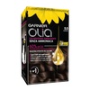 Garnier Olia Dauerhafte Haarfarbe ohne Ammoniak, Mit pflegenden und natürlichen Ölen, Vollständige Grauhaarabdeckung, Permanente Coloration, Nr. 9.11 Kühles Silber, 1 Stück(5.0 Castano)