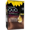 Garnier Olia Dauerhafte Haarfarbe ohne Ammoniak, Mit pflegenden und natürlichen Ölen, Vollständige Grauhaarabdeckung, Permanente Coloration, Nr. 9.11 Kühles Silber, 1 Stück(6.35 Castano Chiaro Cioccolato)