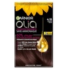 Garnier Olia Dauerhafte Haarfarbe ohne Ammoniak, Mit pflegenden und natürlichen Ölen, Vollständige Grauhaarabdeckung, Permanente Coloration, Nr. 9.11 Kühles Silber, 1 Stück(4.15 Braun)