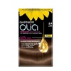 Garnier Olia Dauerhafte Haarfarbe ohne Ammoniak, Mit pflegenden und natürlichen Ölen, Vollständige Grauhaarabdeckung, Permanente Coloration, Nr. 9.11 Kühles Silber, 1 Stück(5.9 Dunkles Bronze-Braun)