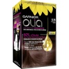 Garnier Olia Dauerhafte Haarfarbe ohne Ammoniak, Mit pflegenden und natürlichen Ölen, Vollständige Grauhaarabdeckung, Permanente Coloration, Nr. 9.11 Kühles Silber, 1 Stück(5.15 eisiges Schokoladenbraun)