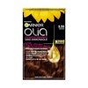 Garnier Olia Dauerhafte Haarfarbe ohne Ammoniak, Mit pflegenden und natürlichen Ölen, Vollständige Grauhaarabdeckung, Permanente Coloration, Nr. 9.11 Kühles Silber, 1 Stück(5.35 Brownie)