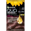 Garnier Olia Dauerhafte Haarfarbe ohne Ammoniak, Mit pflegenden und natürlichen Ölen, Vollständige Grauhaarabdeckung, Permanente Coloration, Nr. 9.11 Kühles Silber, 1 Stück(6.12 Schimmerndes Hellbraun)