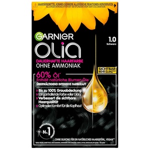 Garnier Olia Dauerhafte Haarfarbe, Nr. 1.0 Schwarz(1.0 Schwarz)