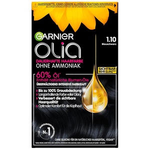 Garnier Olia Dauerhafte Haarfarbe, Nr. 1.10 Blauschwarz(174 ml (1er Pack))