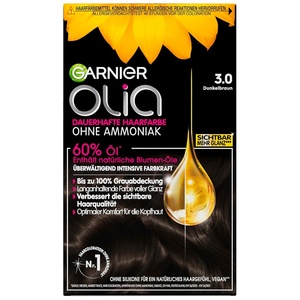 Garnier Olia Dauerhafte Haarfarbe, Nr. 3.0 Dunkelbraun(3.0 Dunkelbraun)