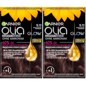 Garnier Olia Dauerhafte Haarfarbe, Nr. 5.12 Samtbraun(1 stück (2er Pack))