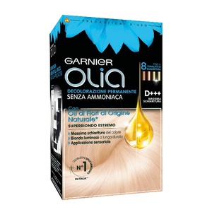 Garnier Olia Dauerhafte Haarfarbe ohne Ammoniak, Mit pflegenden und natürlichen Ölen, Vollständige Grauhaarabdeckung, Permanente Coloration, Nr. 9.11 Kühles Silber, 1 Stück(superblond D+++)