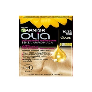 Garnier Olia Haarfarbe, ohne Ammoniak, deckt weißes Haar, Goldbraun(Platinblond)