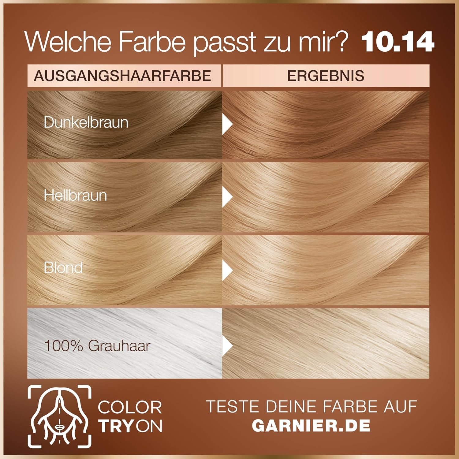 image:imageGarnier GOOD Dauerhafte Haarfarbe 60 Mochaccino Braun permanente Coloration ohne Ammoniak bis zu 100 Grauabdeckung bis 8 Wochen langanhaltende Farbe einfache Anwendung angenehmer Duft 1 Stk1014 Kamille