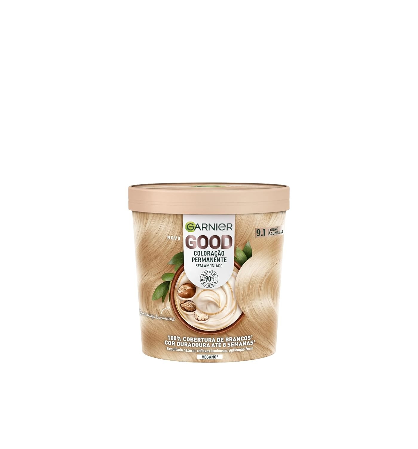 image:imageGarnier GOOD Dauerhafte Haarfarbe 60 Mochaccino Braun permanente Coloration ohne Ammoniak bis zu 100 Grauabdeckung bis 8 Wochen langanhaltende Farbe einfache Anwendung angenehmer Duft 1 StkVanilla Blonde