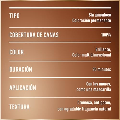 image:imageGarnier GOOD Dauerhafte Haarfarbe 60 Mochaccino Braun permanente Coloration ohne Ammoniak bis zu 100 Grauabdeckung bis 8 Wochen langanhaltende Farbe einfache Anwendung angenehmer Duft 1 StkTumeric Copper