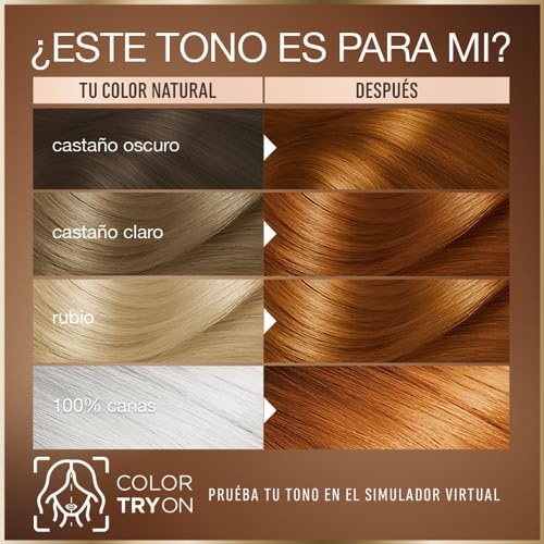 image:imageGarnier GOOD Dauerhafte Haarfarbe 60 Mochaccino Braun permanente Coloration ohne Ammoniak bis zu 100 Grauabdeckung bis 8 Wochen langanhaltende Farbe einfache Anwendung angenehmer Duft 1 StkTumeric Copper