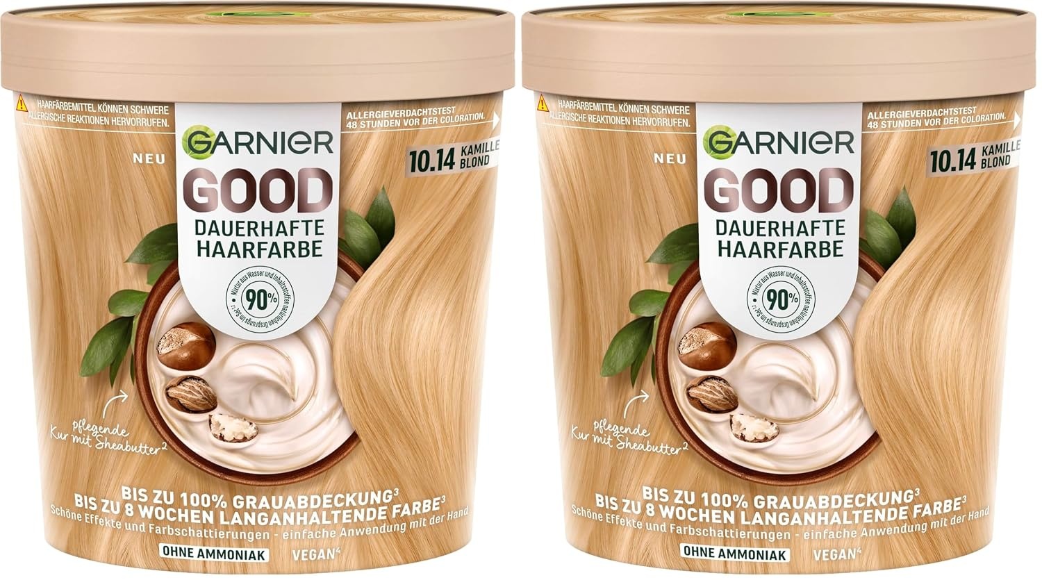 image:imageGarnier GOOD Dauerhafte Haarfarbe 60 Mochaccino Braun permanente Coloration ohne Ammoniak bis zu 100 Grauabdeckung bis 8 Wochen langanhaltende Farbe einfache Anwendung angenehmer Duft 1 Stk1014 Kamille