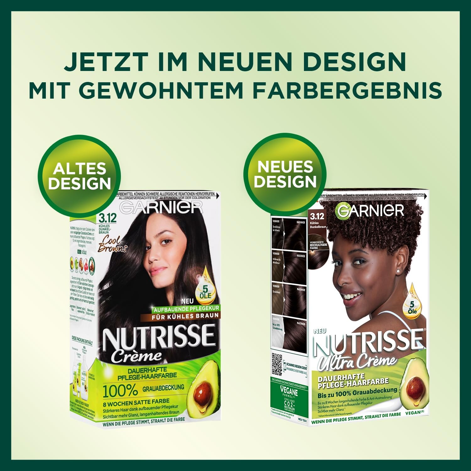 image:imageGarnier Nutrisse Creme Nr 100 Extra Helles Naturblond dauerhafte PflegeHaarfarbe mit nhrenden Fruchtlen 100 Grauabdeckung312 Khles Dunkelbraun