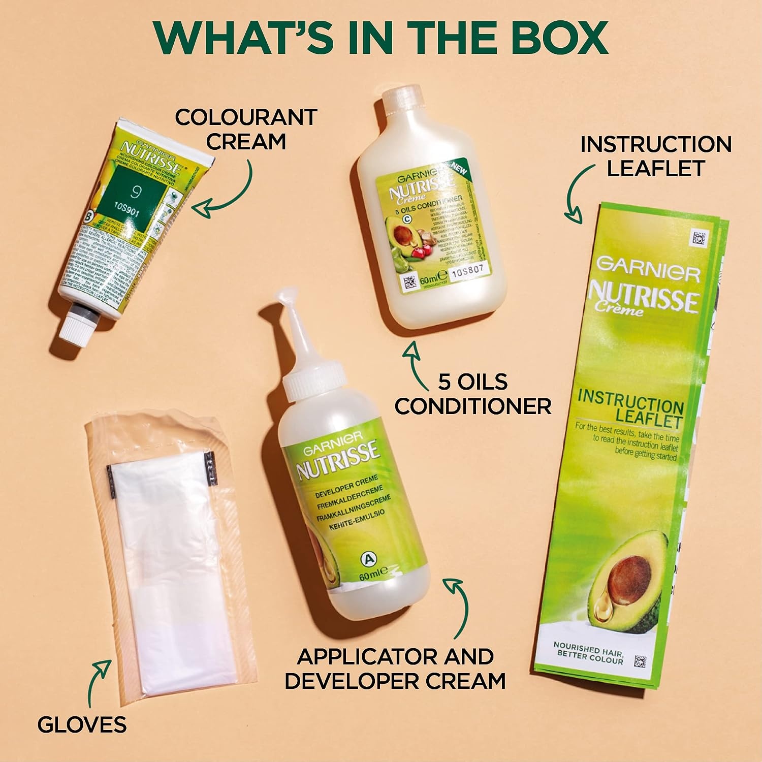 image:imageGarnier Nutrisse Creme Nr 100 Extra Helles Naturblond dauerhafte PflegeHaarfarbe mit nhrenden Fruchtlen 100 Grauabdeckung63 Caramel Light Brown