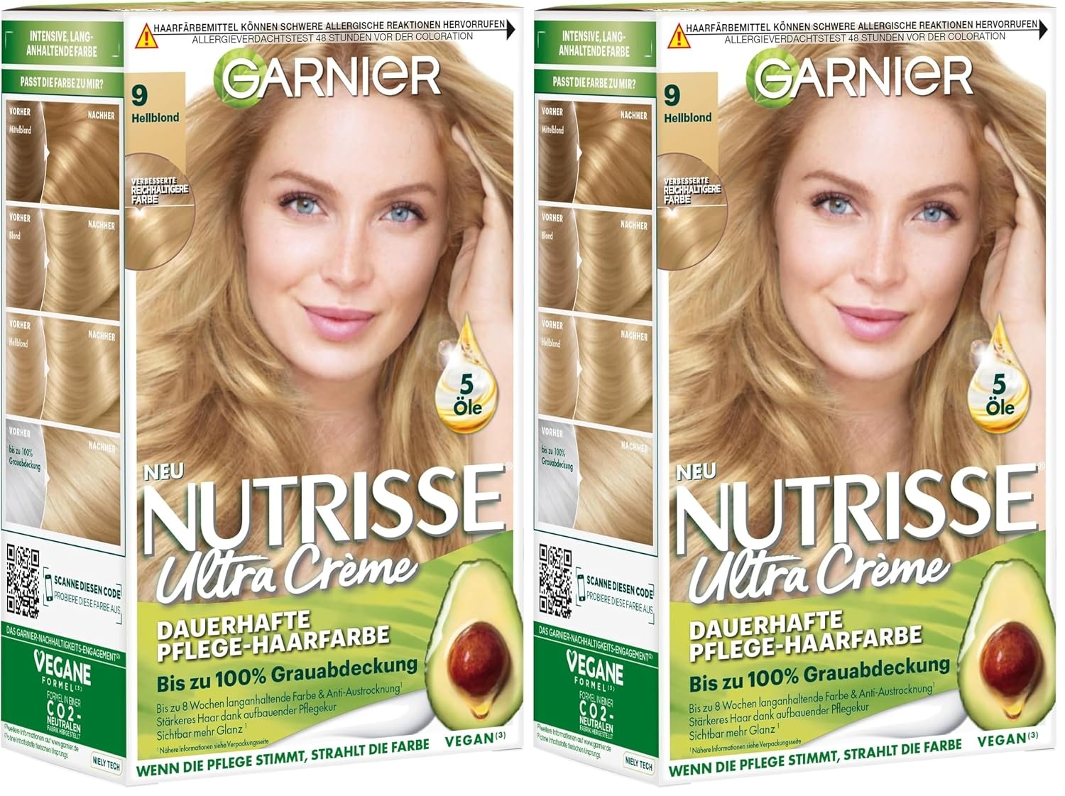 image:imageGarnier Nutrisse Dauerhafte PflegeHaarfarbe mit nhrenden Fruchtlen Coloration mit 8 Wochen Halt Ultra Crme Tnung 8N Nude Natrliches BlondHellblond