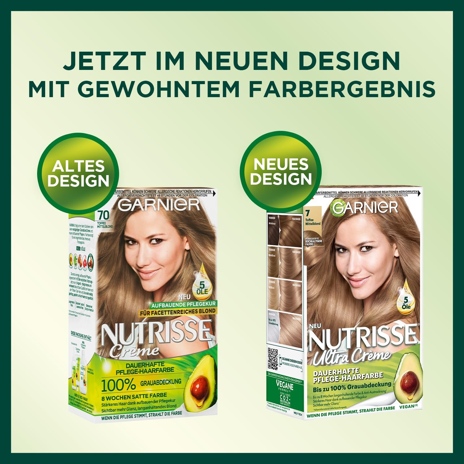 image:imageGarnier Nutrisse Dauerhafte PflegeHaarfarbe mit nhrenden Fruchtlen Coloration mit 8 Wochen Halt Ultra Crme Tnung 8N Nude Natrliches BlondMittelblond