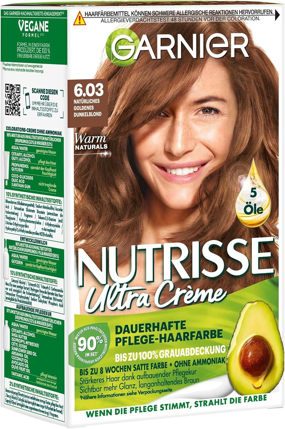 image:imageGarnier Nutrisse Ultra Crme Dauerhafte PflegeHaarfarbe 912 Sehr Helles Perlblond mit bis zu 100 Prozent Grauabdeckung603 Natrliches Goldenes Dunkelblond