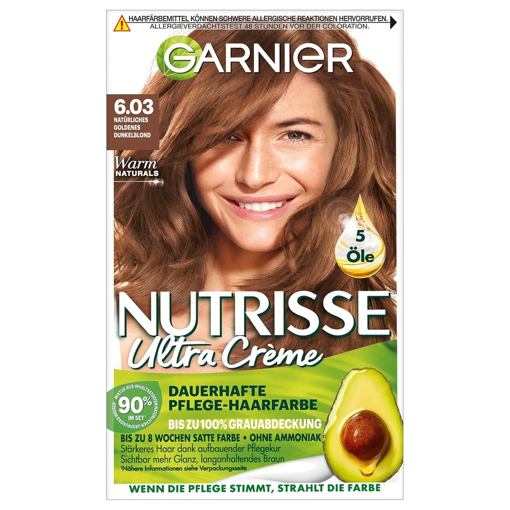 image:imageGarnier Nutrisse Ultra Crme Dauerhafte PflegeHaarfarbe 912 Sehr Helles Perlblond mit bis zu 100 Prozent Grauabdeckung603 Natrliches Goldenes Dunkelblond