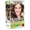 Garnier Nutrisse Dauerhafte Pflege-Haarfarbe mit nährenden Fruchtölen, Coloration mit 8 Wochen Halt, Ultra Crème Tönung, 8N Nude Natürliches Blond(6N Nude Natürliches Dunkelblond)