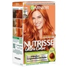 Garnier Nutrisse Dauerhafte Pflege-Haarfarbe mit nährenden Fruchtölen, Coloration mit 8 Wochen Halt, Ultra Crème Tönung, 8N Nude Natürliches Blond(7.40 Strahlendes Kupfer (Rot))