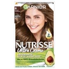 Garnier Nutrisse Dauerhafte Pflege-Haarfarbe mit nährenden Fruchtölen, Coloration mit 8 Wochen Halt, Ultra Crème Tönung, 8N Nude Natürliches Blond(Karamell Dunkelblond)