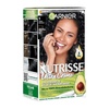 Garnier Nutrisse Dauerhafte Pflege-Haarfarbe mit nährenden Fruchtölen, Coloration mit 8 Wochen Halt, Ultra Crème Tönung, 8N Nude Natürliches Blond(1.0 Tiefes Schwarz)
