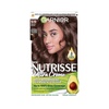Garnier Nutrisse Dauerhafte Pflege-Haarfarbe mit nährenden Fruchtölen, Coloration mit 8 Wochen Halt, Ultra Crème Tönung, 8N Nude Natürliches Blond(5.12 Glacial Brown)