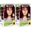 Garnier Nutrisse Dauerhafte Pflege-Haarfarbe mit nährenden Fruchtölen, Coloration mit 8 Wochen Halt, Ultra Crème Tönung, 8N Nude Natürliches Blond(Black Cherry)