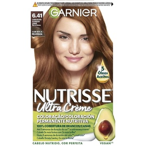 Garnier Nutrisse Dauerhafte Pflege-Haarfarbe mit nährenden Fruchtölen, Coloration mit 8 Wochen Halt, Ultra Crème Tönung, 8N Nude Natürliches Blond(Medium Blonde)