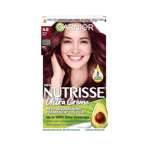 Garnier Nutrisse Dauerhafte Pflege-Haarfarbe mit nährenden Fruchtölen, Coloration mit 8 Wochen Halt, Ultra Crème Tönung, 8N Nude Natürliches Blond(Rot)